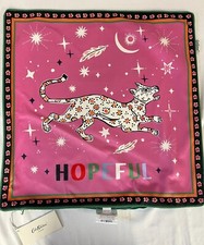 Cath Kidston "Hopeful" Velvet Cushion Cover in Pink - 50 cm x 50 cm