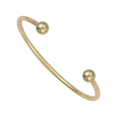 Gold torque bangle - bangle, gents