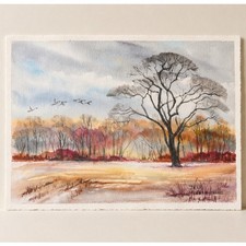 Original watercolour landscape - original,