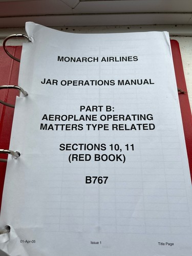 Monarch airlines 767 flight - monarch,