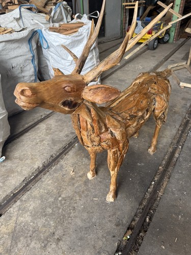 Baby teak deer - teak, sale