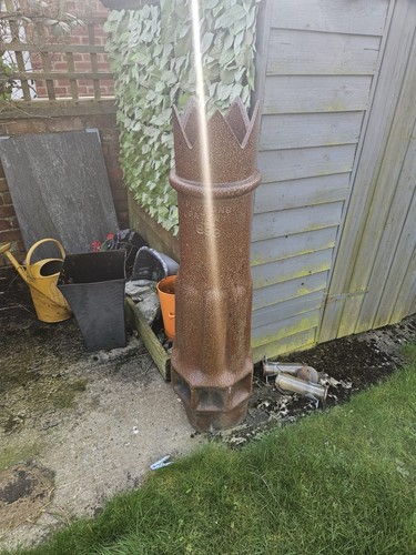 Chimney pot brown 4ft - 4ft, top