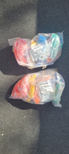 X10 colourful plastic hand - colourful,