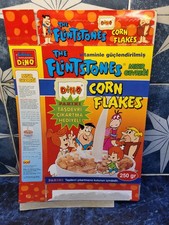 Rare Turkish The Flintstones Promo Advertising Empty Cereal Box Panini Offer 95