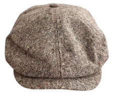 Brown Tweed Newsboy Cap Mens 6