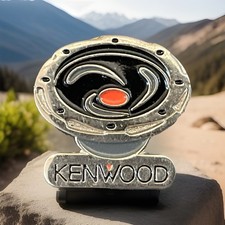 vintage Kenwood logo Enamel Pin Badge~Resembling~Stylised Subwoofer Speaker. D17