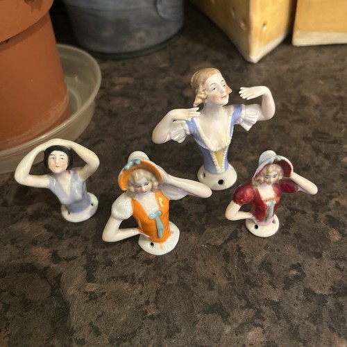 Four vintage porcelain - porcelain, pin