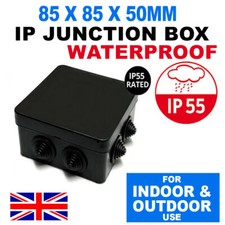 BLACK OUTDOOR IP JUNCTION BOX