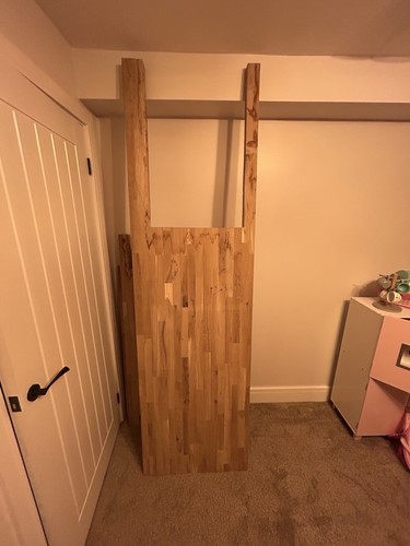 Solid oak worktop off cut - solid,