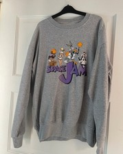 Space Jam Small (size 8) Grey Primark Jumper 