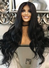Black human hair Blend Lace