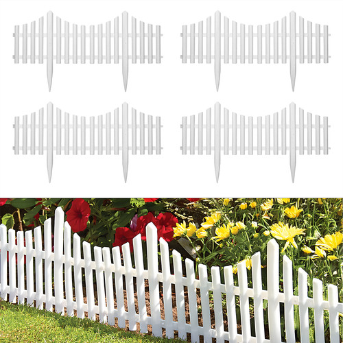 64pc flexible white picket - 8-64pc,