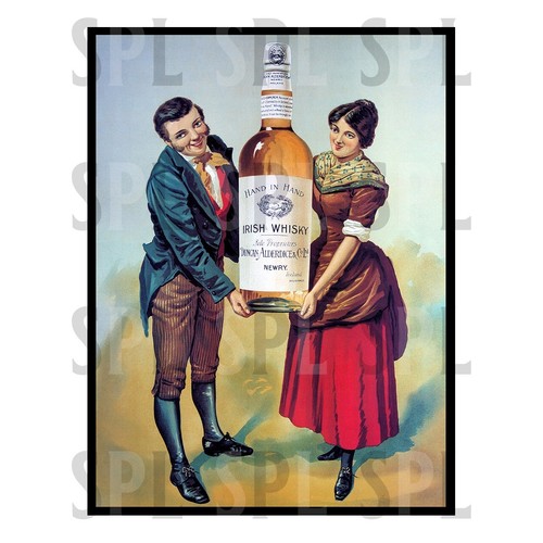 Vintage irish whiskey metal - vintage,