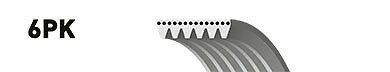 Gates alternator fan ribbed - gates, v-ribbed