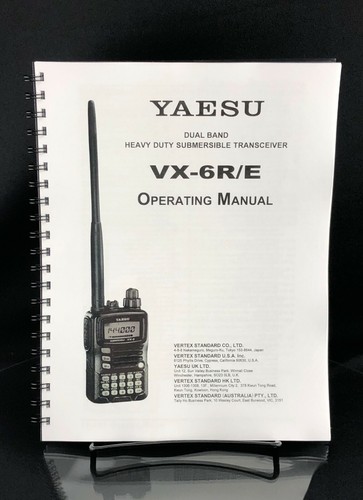 Yaesu instruction manual - instruction,
