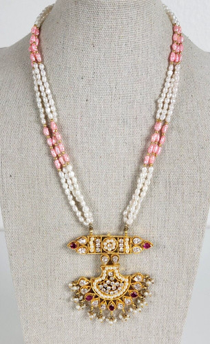 Natural pearl and - pearl, crystal