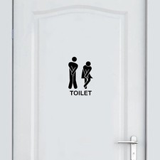 Funny Door Toilet WC Sign