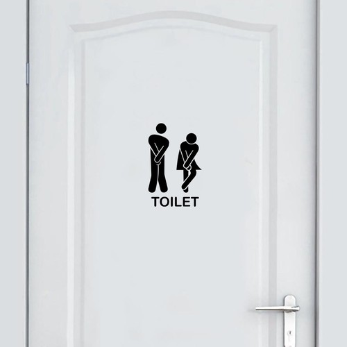 Funny door toilet sign - door,