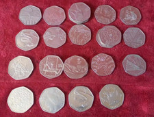 London Olympic 2012 50 pence Coins Football Judo Wrestling pride libraries 50p