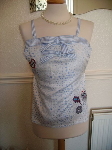 White blue laura - white,