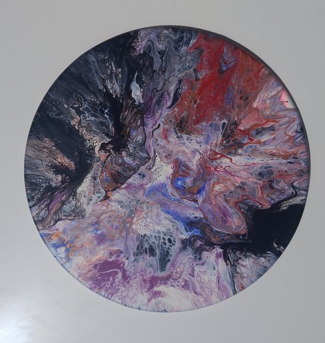 Handmade painting fluid art - handmade,