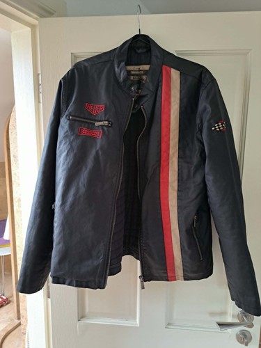 Mens waxed jacket zip - waxed, xl,