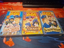 3x Postman Pat VHS Tape Clowns