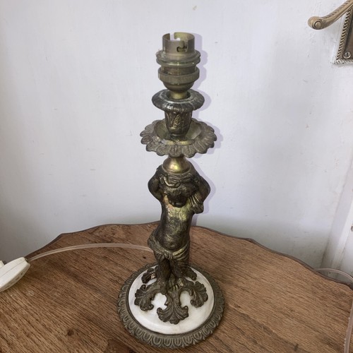 Vintage bronze alabaster - &,