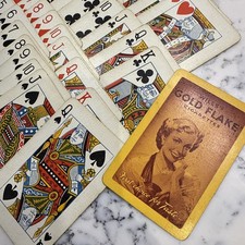Vintage Gold Flake Cigarettes playing cards - full set 1950s