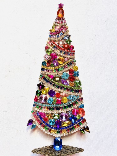 Rhinestone xmas tree stand - rhinestone,
