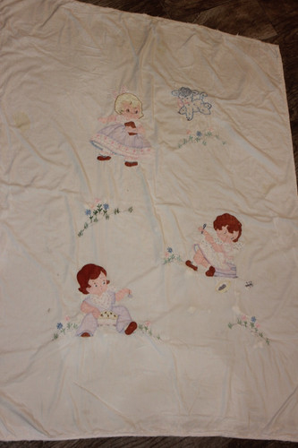 Antique quilted applique - applique, &