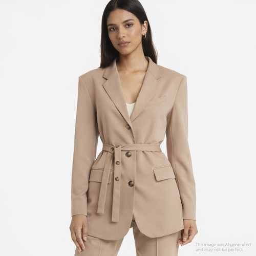 Topshop belted trench blazer - topshop,
