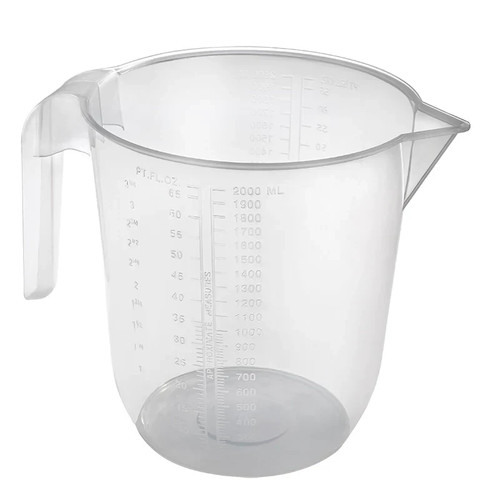 Plastic measuring jug clear - measuring,