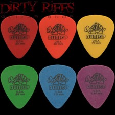 12 x Dunlop Tortex Standard Guitar Picks Plectrums - Your Choice Of Size / Type