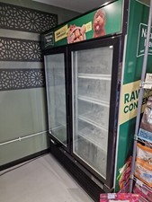 Commercial upright display freezer