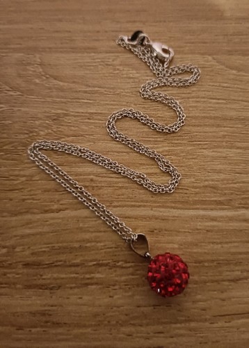 Red shamballa ball crystal - shamballa,