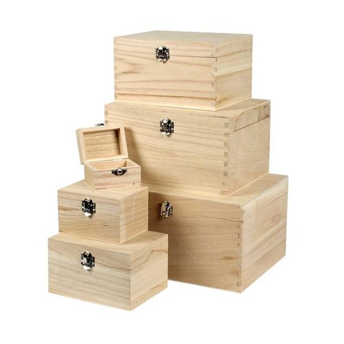 Wooden treasure chests - 6,