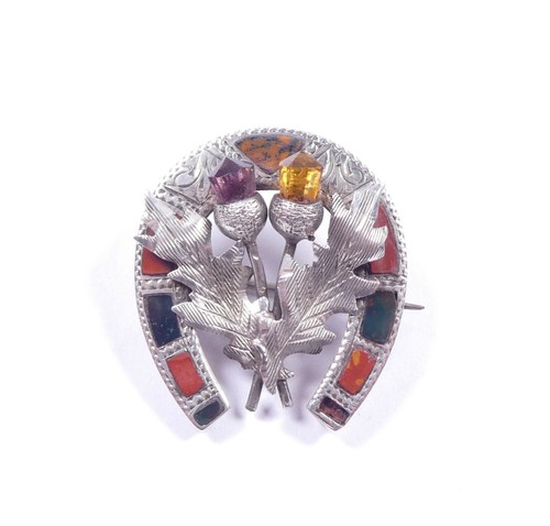 Victorian brooch agate - brooch,