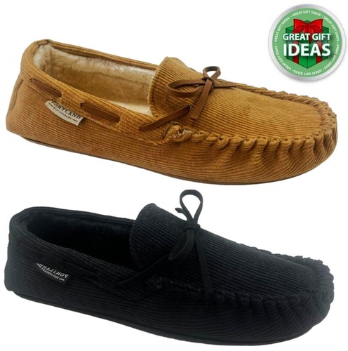 Mens moccasin slippers door - moccasin,