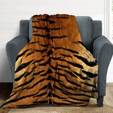 Animal Leopard Tiger Cow Snake Zebra Print Bedspread Throw Blanket Holiday Gift
