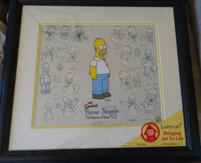 The Simpsons "Six Degrees of Homer" Lumicel - Limited Edition Cel Homer