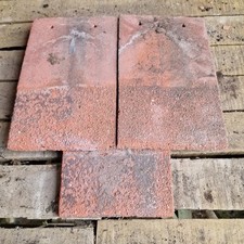 5no Reclaimed Redland Concrete Red  Plain Tiles 10.5" X 6.5" 