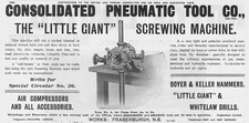 CONSOLIDATED PNEUMATIC TOOL Co, Fraserburgh - Antique Engineering Advert 1909