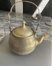 Large Vintage Brass Kettle