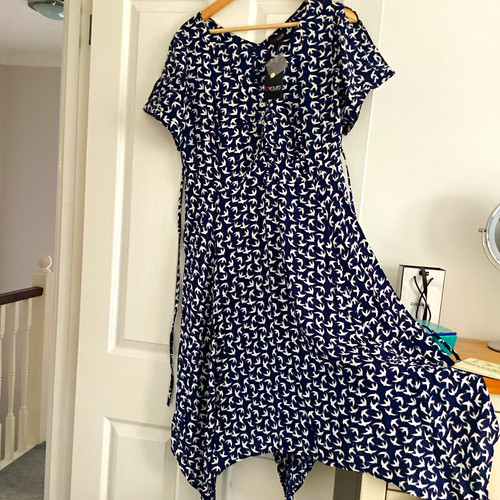 Yours blue white - yours, bird-print