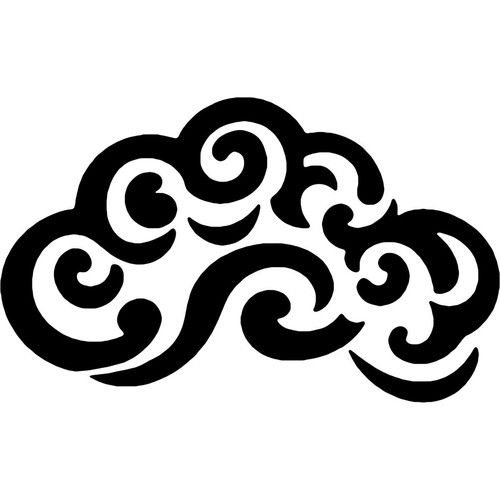 Chinese cloud reusable wall - 'chinese,