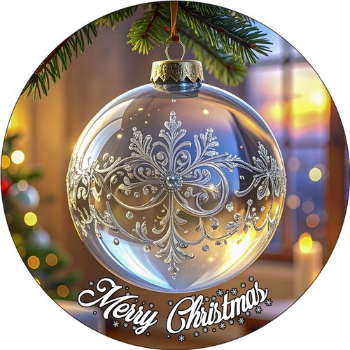 Christmas glass bauble cake - bauble,