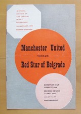 MANCHESTER UNITED v RED STAR BELGRADE European Cup 1957/1958 *VG Cond - Munich*