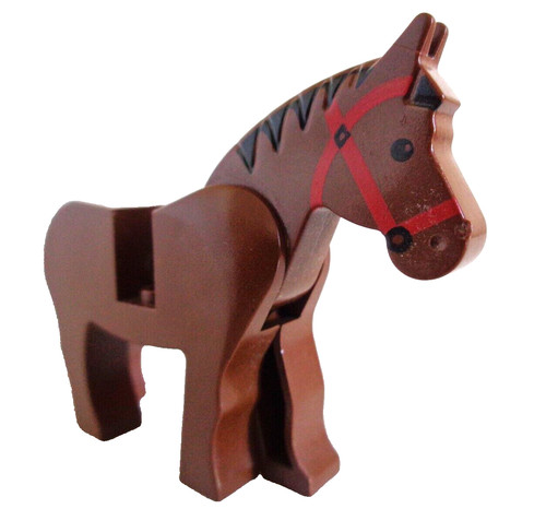Lego system horse - horse, brown