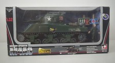 1:32 DIECAST BATTERY OPPERATED M4A3 AMERICAN USA TANK & FIGURE BOXED UNUSED